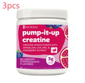 Creatine Gummy Candy Blueberry And Pomegranate Flavor (Option: Picture color-3PCS)
