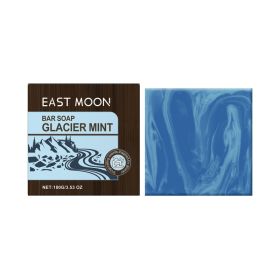 East Moon Glacier Mint Bath Soap， Cleansing All Body Skin Fragrance For Men Refreshing Cleansing Bath Soap (Option: 100g-108g-2.45*2.45*1.07inch)