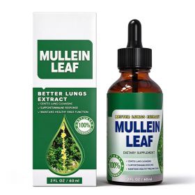 Mullein Leaf Extract Drops 60ml, Lung Cleanse Respiratory Herbal Drops, Natural Lung & Sinus Health Support Supplement (Option: 1box)