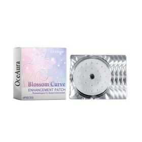 OceAura Blossom Curve Enhancement Patch, Lift Chest Firming And Volumizing Gathering Anti-Sagging Firm Full Breathable Breast Patch (Option: 4pcs-100g-4.77*0.71*4.77inch)