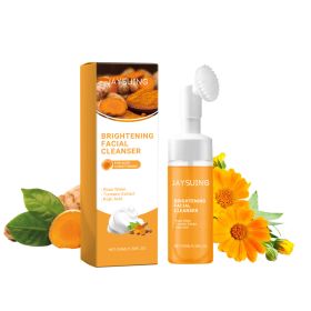 Turmeric Cleansing Mousse Gentle Cleansing Facial Skin Pores Facial Cleanser Shiny Softening Skin Care (Option: Default)