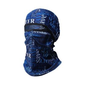 Summer Ice Silk Sun Protection Mask Men's Head Cover Full Face Fishing Sun Protection Scarf (Option: TLB404-Free Size)